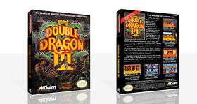 - Double Dragon III 3 The Sacred Stone NES Estuche de Juego Repuesto Caja + Cubierta Arte Solo
