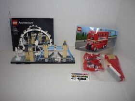 LEGO ARCHITECTURE 21034 London and 40220 mini London Bus