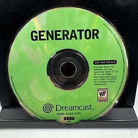 Generator Demo Disc Vol 2 Sega Dreamcast DISC ONLY TESTED & WORKS