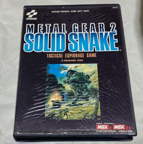 MSX2 Metal Gear 2 SOLID SNAKE MSX MSX2+ KONAMI Vintage Rare Japan