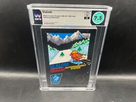 1st Print Slalom Hangtab 5 Screw Nintendo NES WATA 7.5 CIB Complete in Box CGC