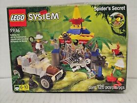 New LEGO Adventurers Jungle Spider's Secret (5936) 126 pc Factory sealed Retired