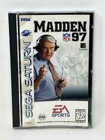 Sega Saturn  - Madden NFL 97 - Complete / Tested - Clean Case