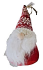 Holiday Time Large Red & White Plush Gnome Ornament, 9.5