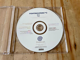 FIGHTING VIPERS 2 - Sega Dreamcast - WHITE LABEL PRE-PRODUCTION PROMO