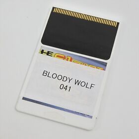 BLOODY WOLF 041 PC Engine Rewrite Hu Card Tested Unofficial Developer item