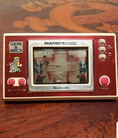 Vintage Nintendo GAME & WATCH MARIO'S Cement Factory Handheld Game tested WORKS