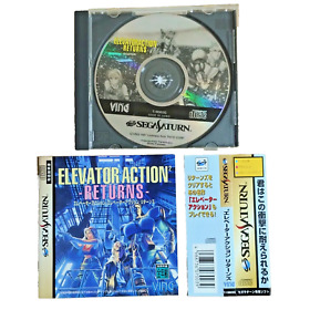 SS Elevator Action 2 Returns SEGA Saturn with OBI Rare Game