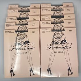 Pack of 10 Agent Provocateur Seam & Heel Stretch Black Stockings Size 3 NEW