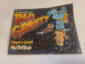 Rad Gravity NES Nintendo Authentic Instruction Manual Booklet Book Only OEM
