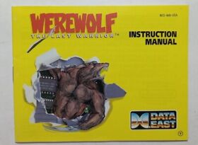 Werewolf: The Last Warrior (Nintendo NES) Instruction Manual Booklet ONLY