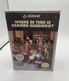Where in Time Is Carmen Sandiego? NES Nintendo Big Box Only No Game