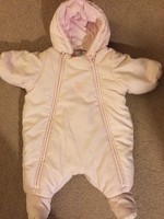 Petit Bateau Infant Girls Pink Snowsuit size 3 months