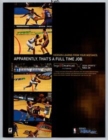 Sega Sports NBA 2K Sega Dreamcast Game Promo 2000 Full Page Print Ad