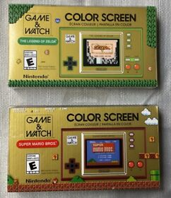 Nintendo Game And Watch Mario Bros And Zelda Editions New