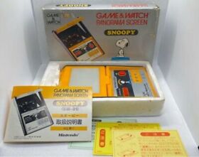 Nintendo GAME AND WATCH Snoopy panorama screen 1983 box tested Used