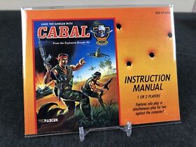 Cabal (Nintendo NES) Manual Only - Mint - SAFE SHIP!