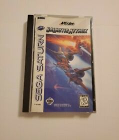 Galactic Attack (Sega Saturn, 1995) Complete CIB Fun Game w/ REG CARD