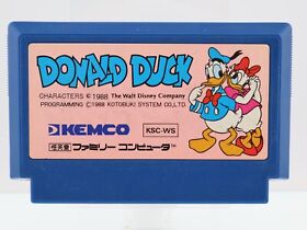 Used Donald Duck game cartridge only Nintendo Famicom Japan ver.