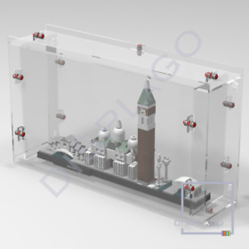 Wall Mounted Display Case for LEGO® Architecture #21026 Venice