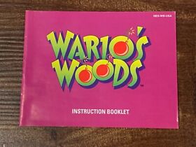 Wario's Woods Wario Warios Nintendo NES Instruction Manual Only