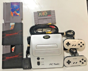 Yobo FC Twin NES/SNES Tested/Working Bundle 4 Games Mario 2 Tetris Ms. Pac-Man