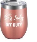 LiqCool - Boss Lady Gifts for Women, Off Duty Insulated 12_Rose 