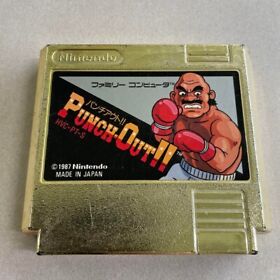 Famicom PUNCH OUT GOLD Cartridge Only Nintendo From Japan used