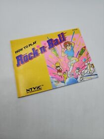 Rock 'n' Ball (Nintendo NES , 1990) Manual ONLY / No Game