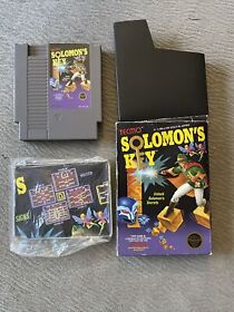 Solomon’s Key Nes Game With Box And Manual