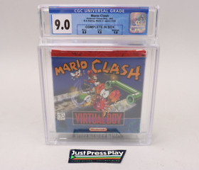 Mario Clash Nintendo Virtual Boy 1995 CIB Complete in Box CGC Graded 9.0