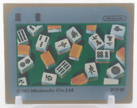 Mah-Jong #3 Family Computer Card Menko Amada Famicom Konami 1985 Japan Vintage A