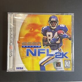 NFL 2K Sega Dreamcast Brand New Factory Sealed White Label 1st Print! No Cracks