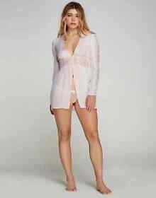 AGENT PROVOCATEUR RARE WHITE WILLA GOWN NEGLIGEE ROBE SIZE 2 SMALL UK 8 BNWT