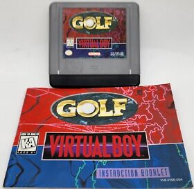 Nintendo Virtual Boy GOLF Game US Version 3D 1995 & Manual