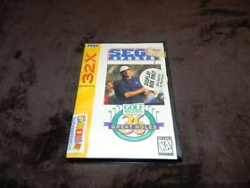 Sega Genesis 32X 36 Great Holes Fred Couples *Cut Box in Plastic Case* *READ*