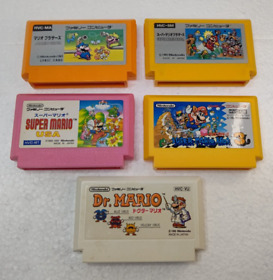 Nintendo NES Famicom Super Mario Bros. Games Lot 5 Used Japan Express delivery
