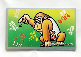 (Game Item) Menko, Famicom, Donkey Kong, Excellent Item, 1983, Retro, Card.