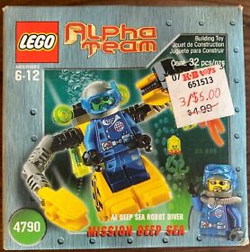 Lego 4790 Alpha Team Mission Deep Sea 32PCS New In Sealed Box Vintage 2002