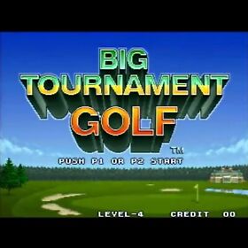 Used Big Tournament Golf Neo Turf Masters Arcade Game Cartridge Type SNK NEOGEO
