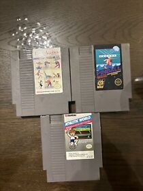 LOT OF 3 GAMES FOR THE NES Pinball, Dance Aerobics & Athletic World
