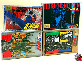 Hokuto no Ken 1 2 3 4 Lot 4 Set Fist of the North Star Nintendo Famicom FC NES