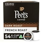 K-Cup Pack Peet’s Coffee French Roast K-Cup Pack 54 count single serve coffee