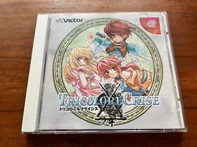 TRICOLORE CRISE (Dreamcast) Authentic, CIB, Japanese, Good Cond, Fast Ship USA