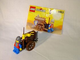 Vintage Lego Castle 1463 Lion Knights Treasure Cart 1992 Complete Instructions