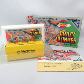 Crazy Climber with Climber Sticks  w/ Box and Manual [Nintendo Famicom JP ver.]
