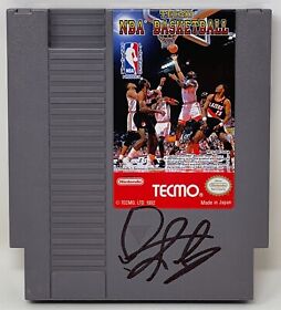 Dennis Rodman Signed 1992 Tecmo NBA Basketball Nintendo NES Game Pistons PSA/DNA