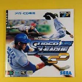 SEGA Super Pro Baseball League Sega Mega CD Japanese Retro Game Used from Japan 