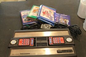 Intellivision Console w/ 3 Boxed Game Bundle