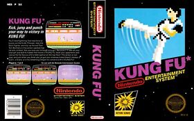 - Kung Fu NES Spare Game Case Box + Cover Art Only